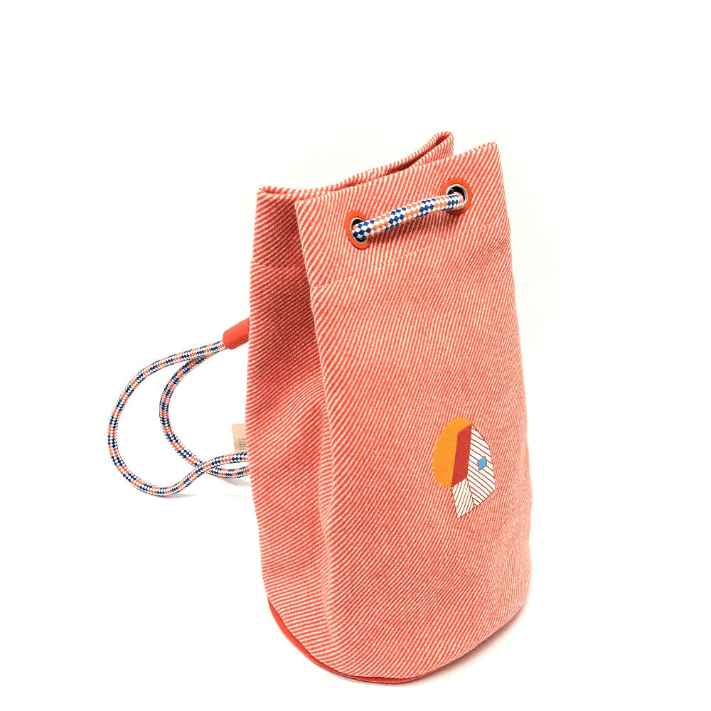 HERMES Shoulder Bag canvas Orange epope duffel bag Kids d