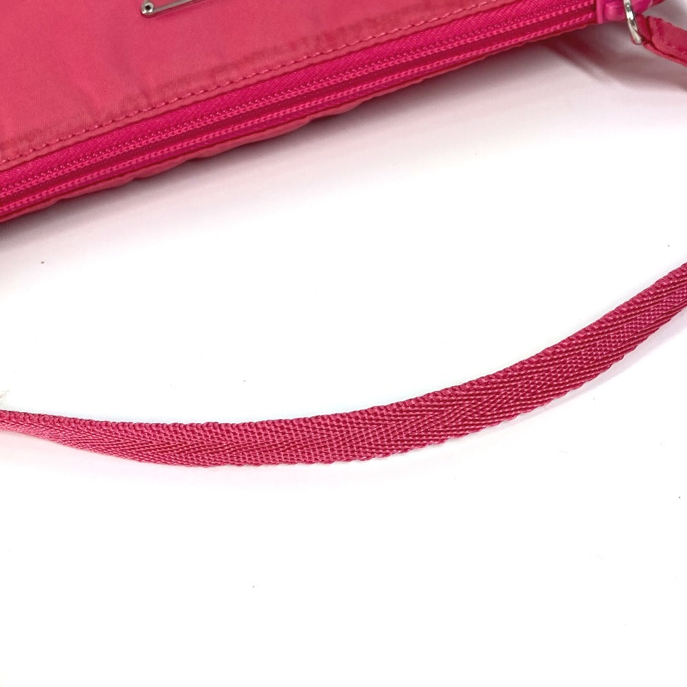 PRADA Shoulder Bag MV633 Nylon pink Triangle logo plate Women