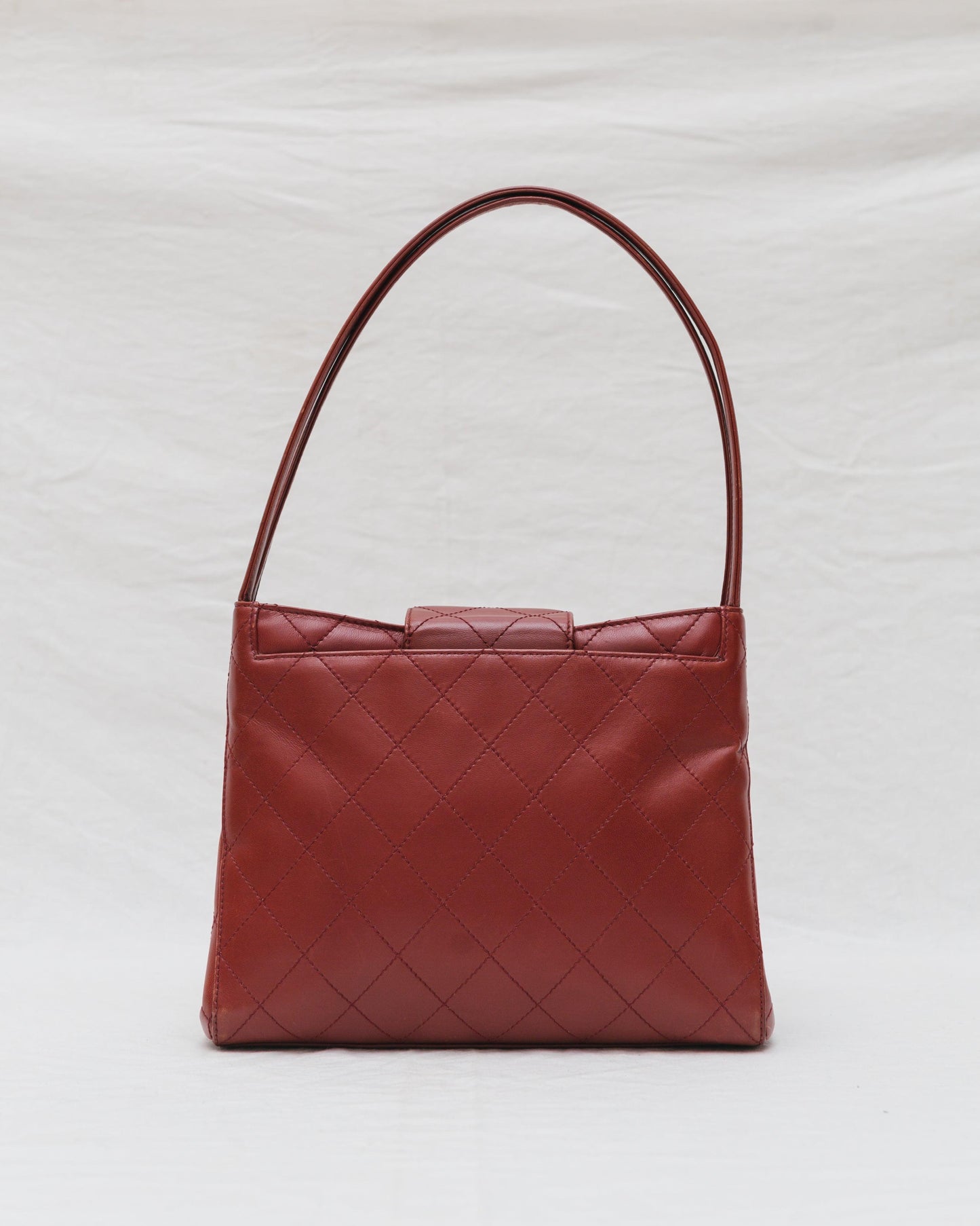 Chanel Around 2000 Made Caviar Skin Torn Lock Shoulder Bag