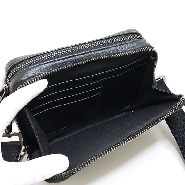 Dior Shoulder Bag 2OBBC119 Jacquard Navy Oblique With Strap Zip Pouch