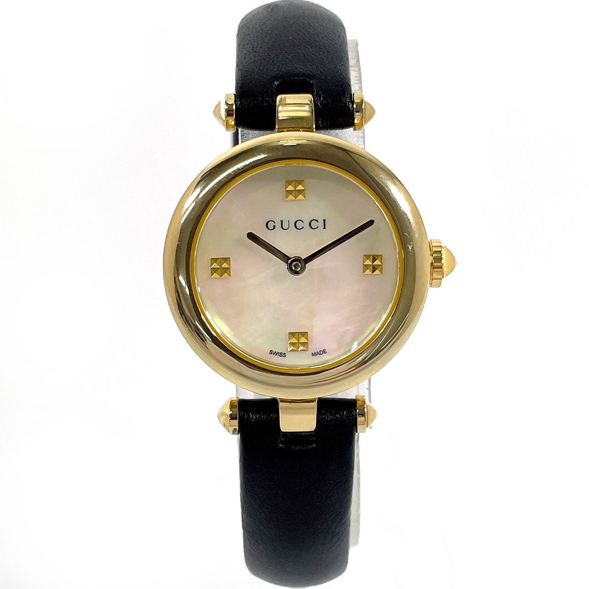 GUCCI Watches Quartz YA141505 Stainless Steel , Leather gold Diamantissima shell dial Women d