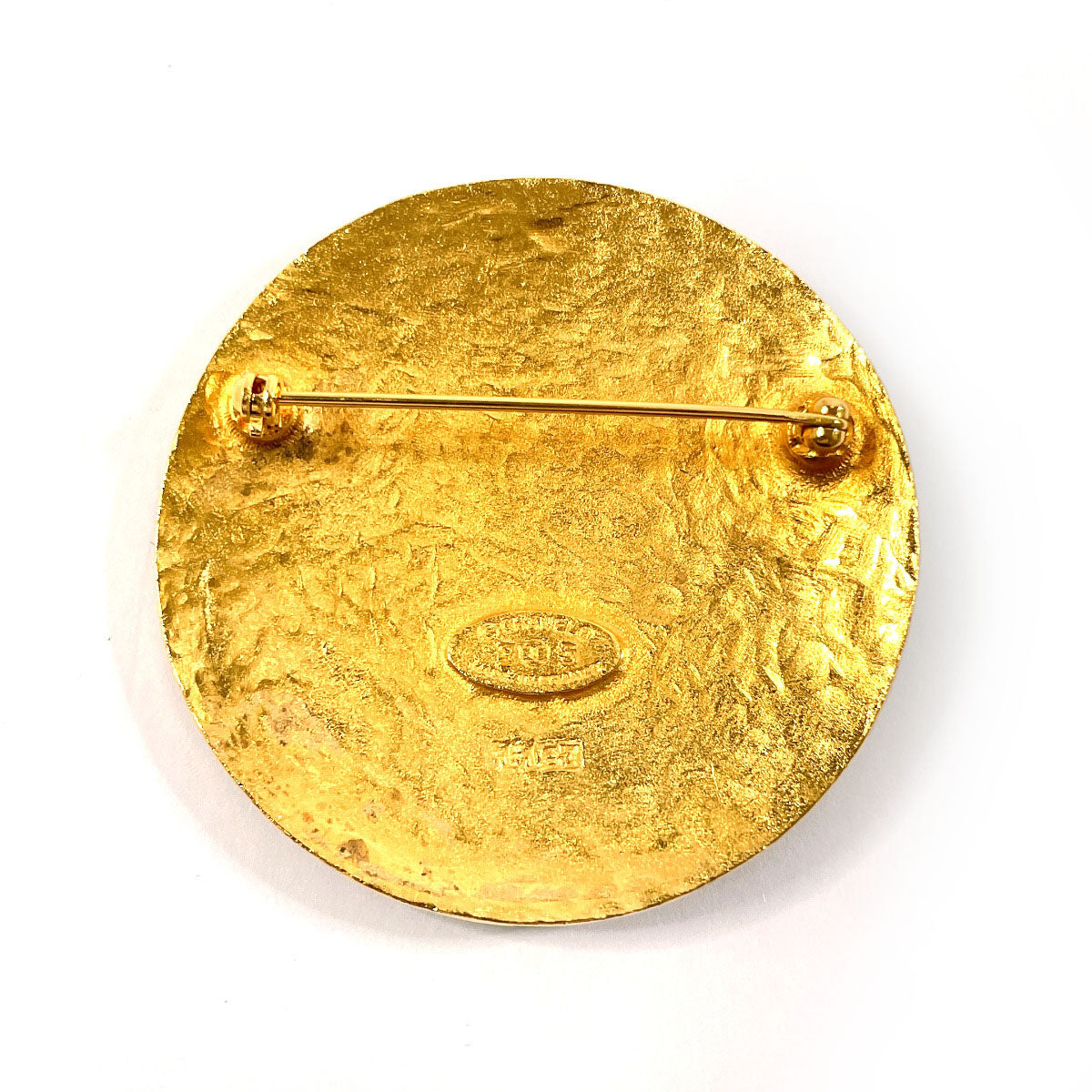 CHANEL Brooch metal gold