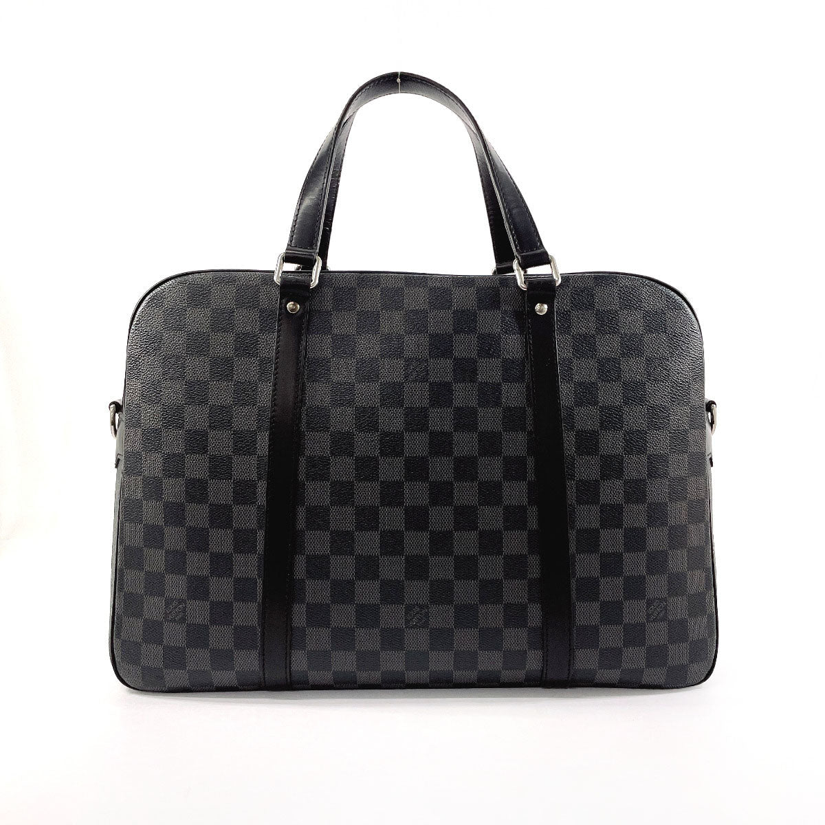 LOUIS VUITTON Business bag N48118 Damier Grafitte black Yone mens d