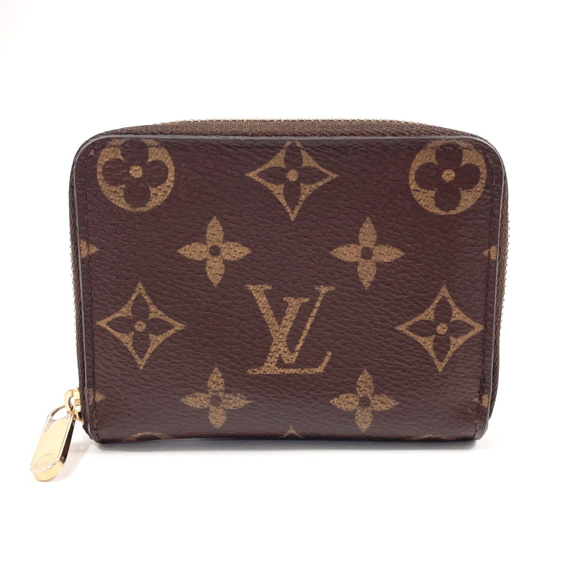 LOUIS VUITTON Coin case M60067 Monogram canvas Brown Zippy coin purse unisex d