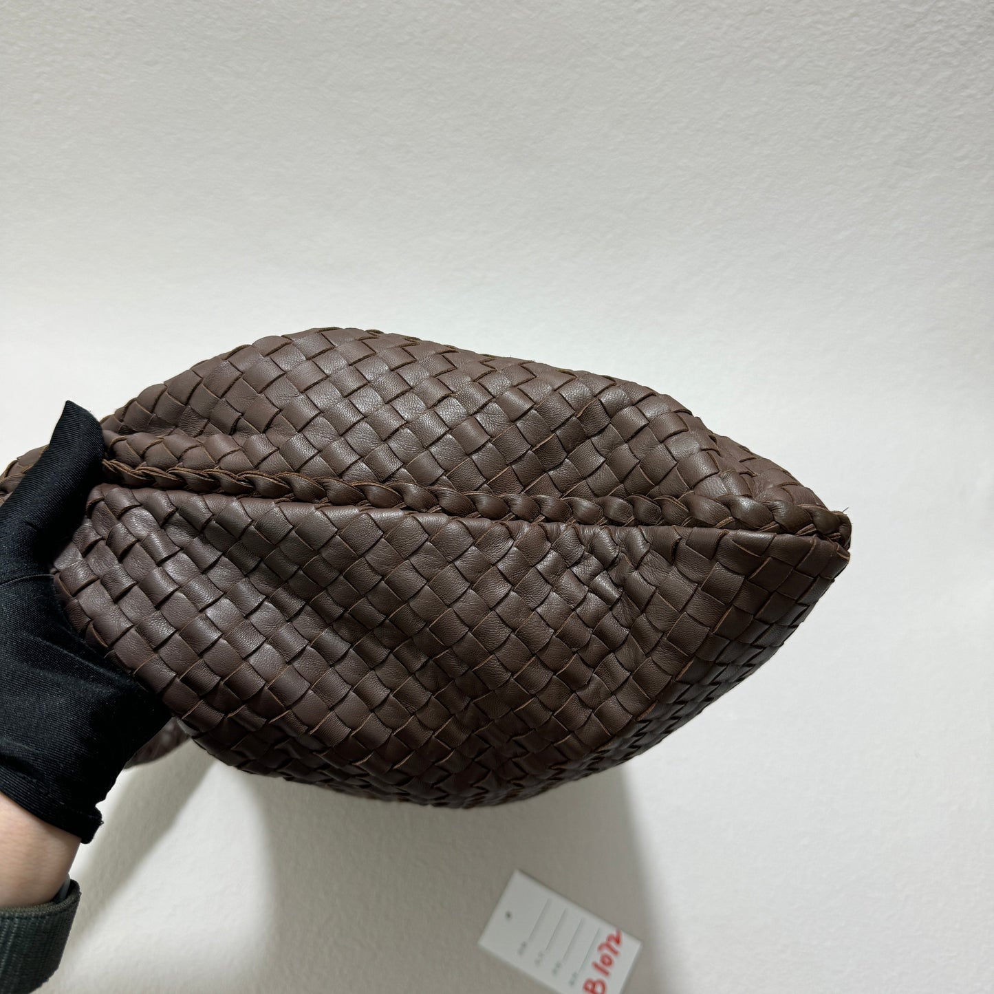 Bottega Veneta Hobo Bag Large Milk Chocolate Brown Lambskin leather 47cm