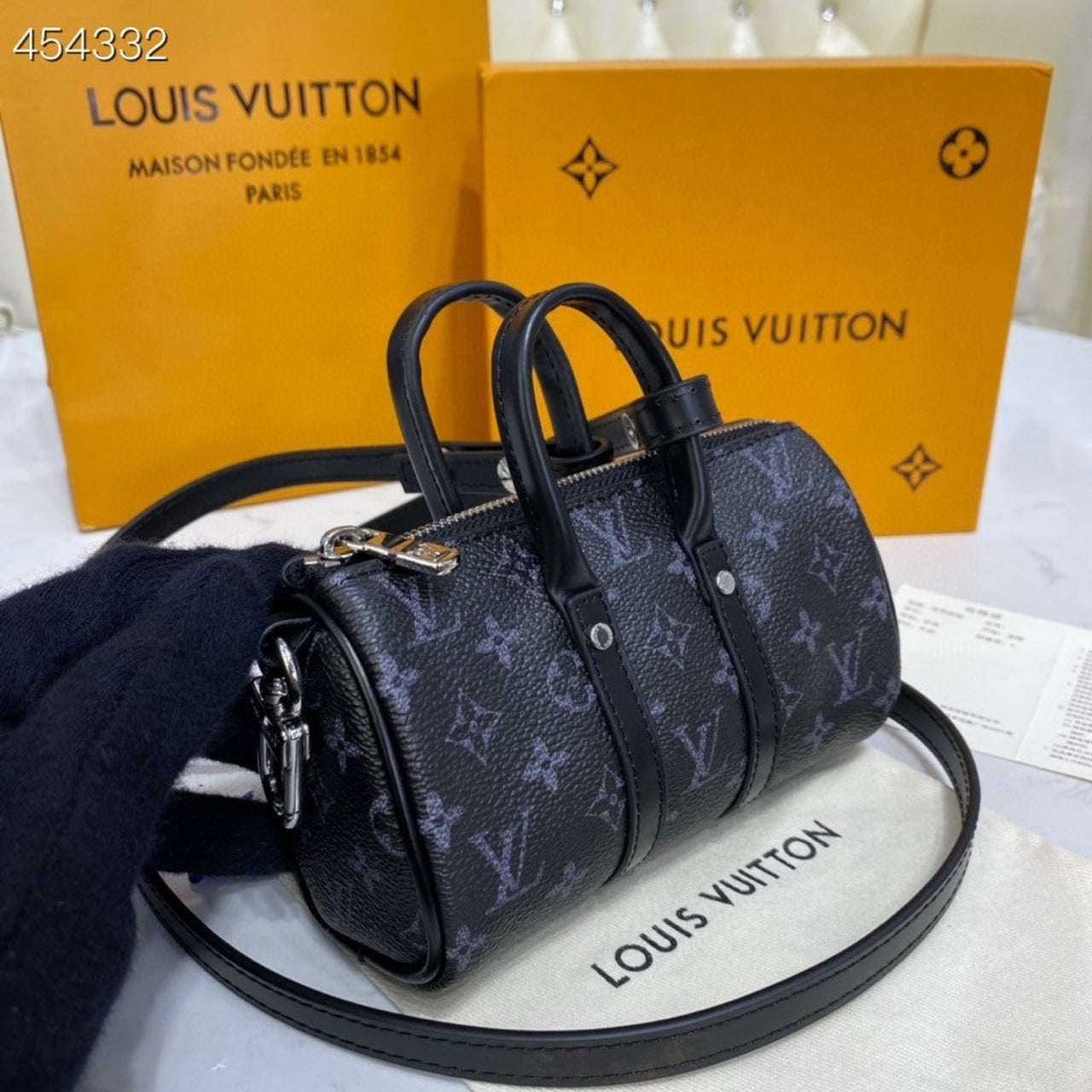 Top Quality Keepall XS Monogram Eclipse Canvas For Men, Bags, Shoulder And Crossbody Bags 8.3in/21cm Top Quality M45947