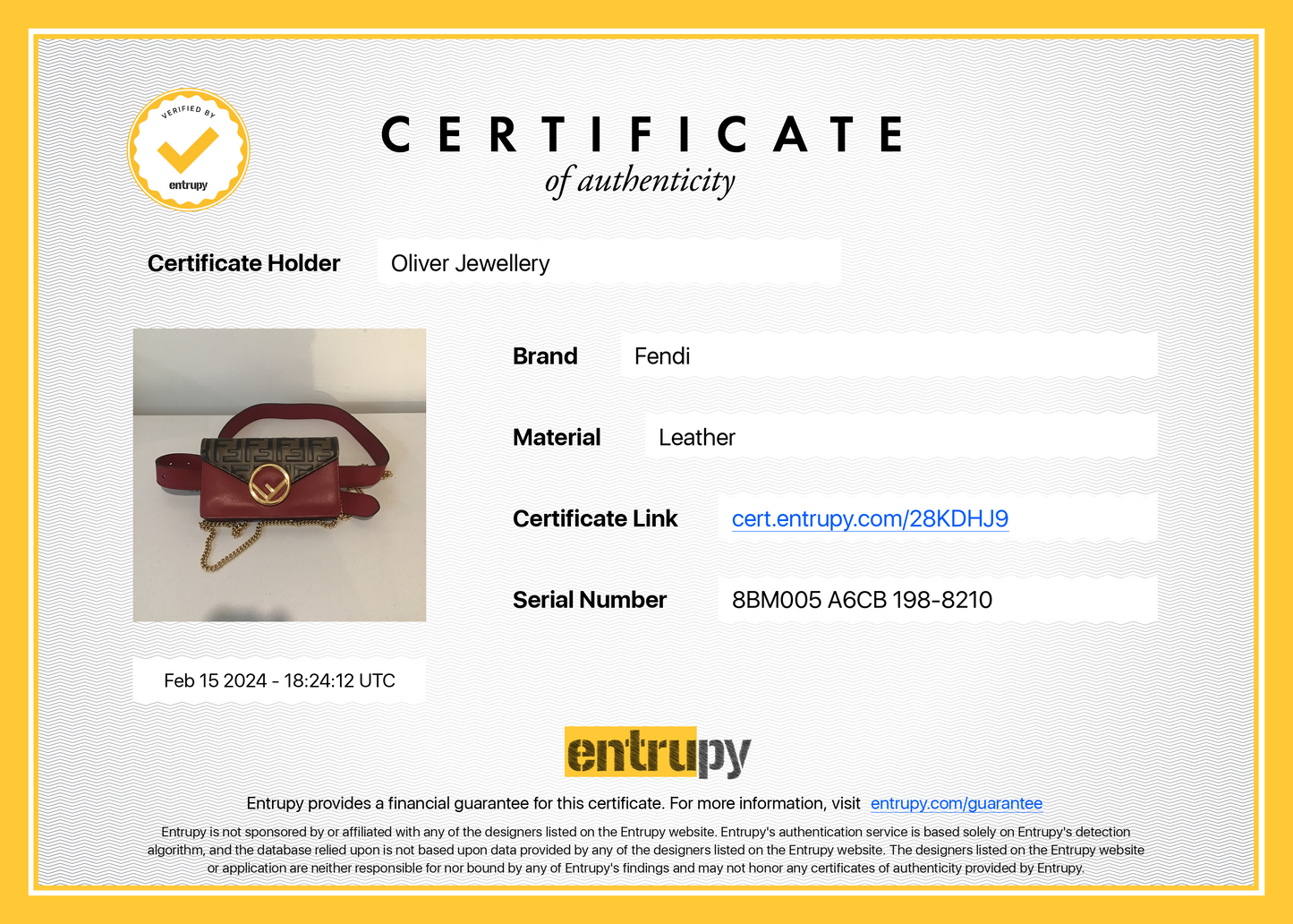 Fendi Brown FF Zucca Embossed and Red Leather F is Fendi Convertible Belt Bag