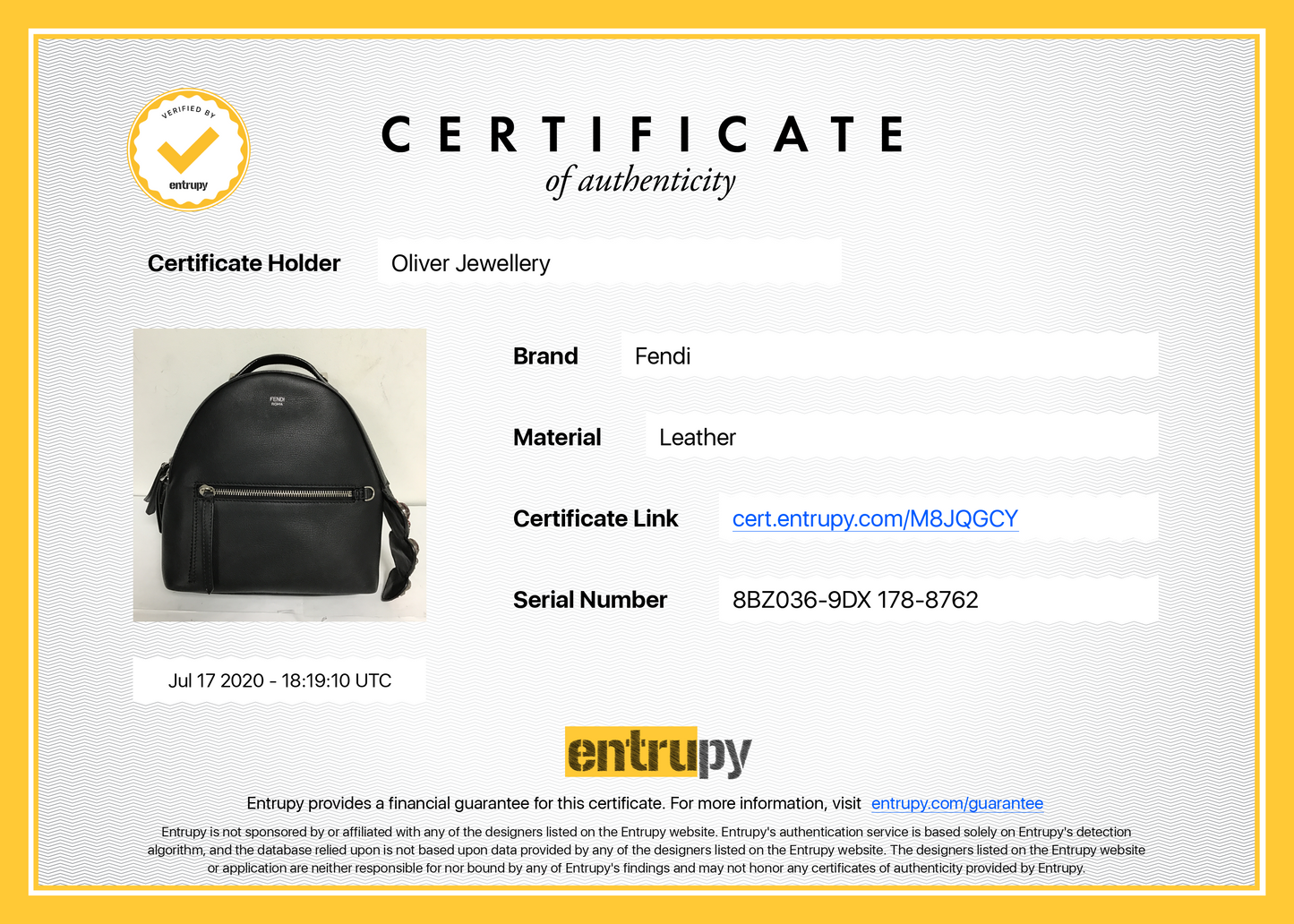 Fendi By The Way Mini Backpack