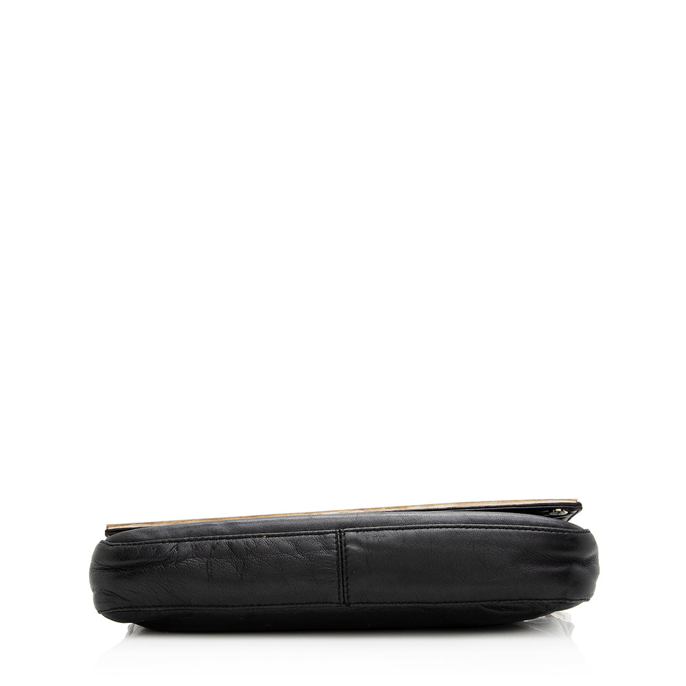 Fendi Leather Flap Pochette (SHF-20741)