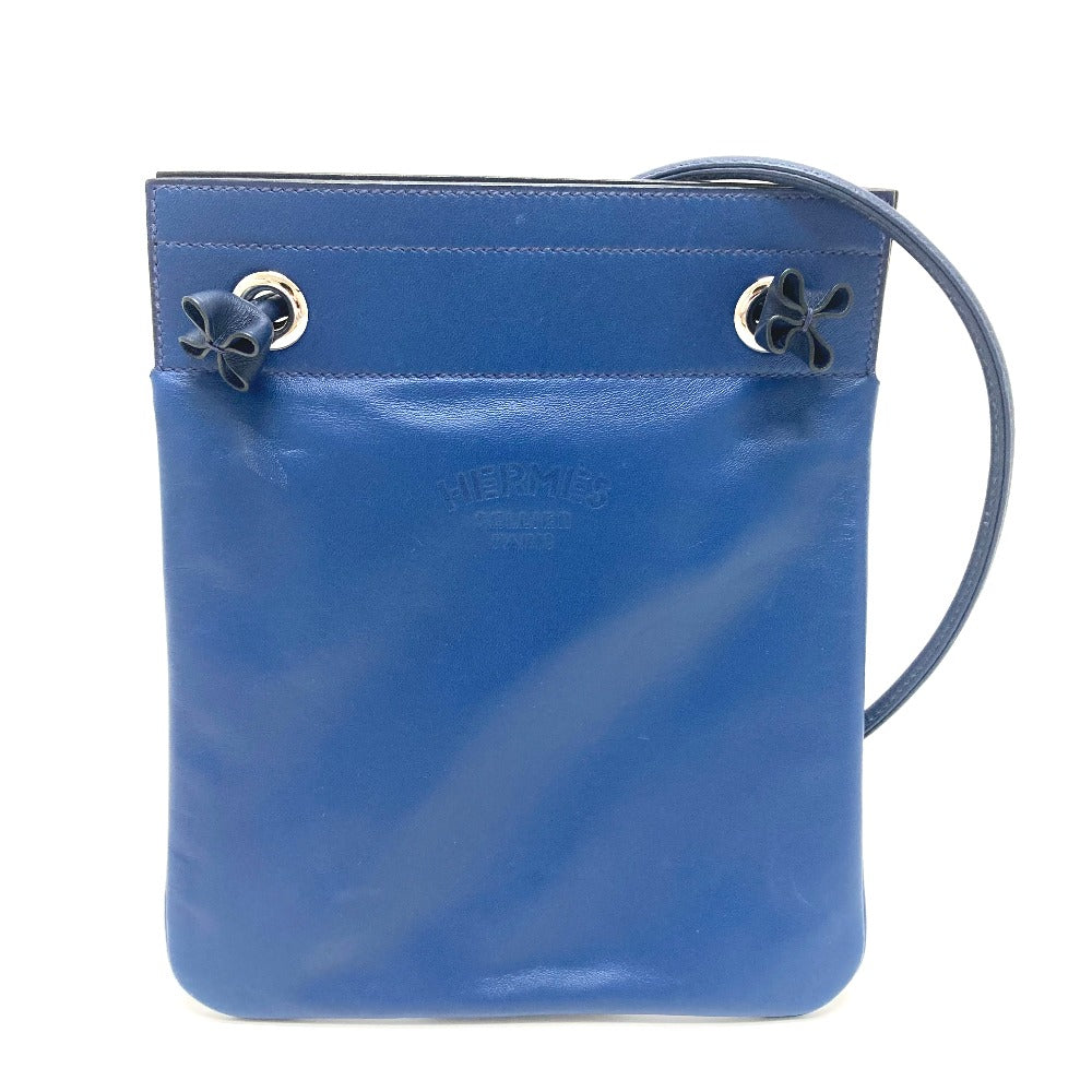 HERMES Shoulder Bag Swift blue leather Arine Mini Women d