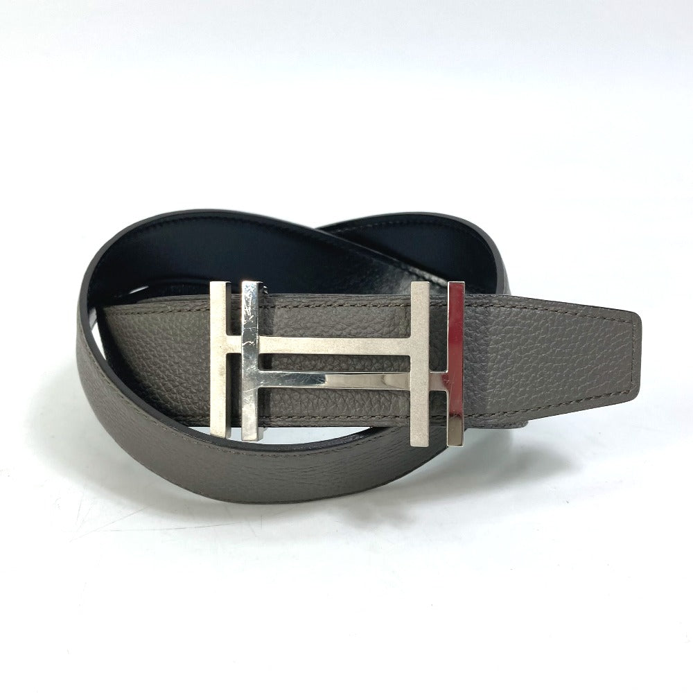 HERMES belt Togo gray H belt Ash okare Women 80 d