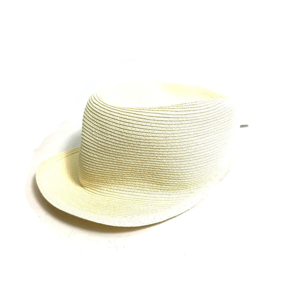 HERMES cap polyester Ivory hat cap serie emma straw cap Women 57 d