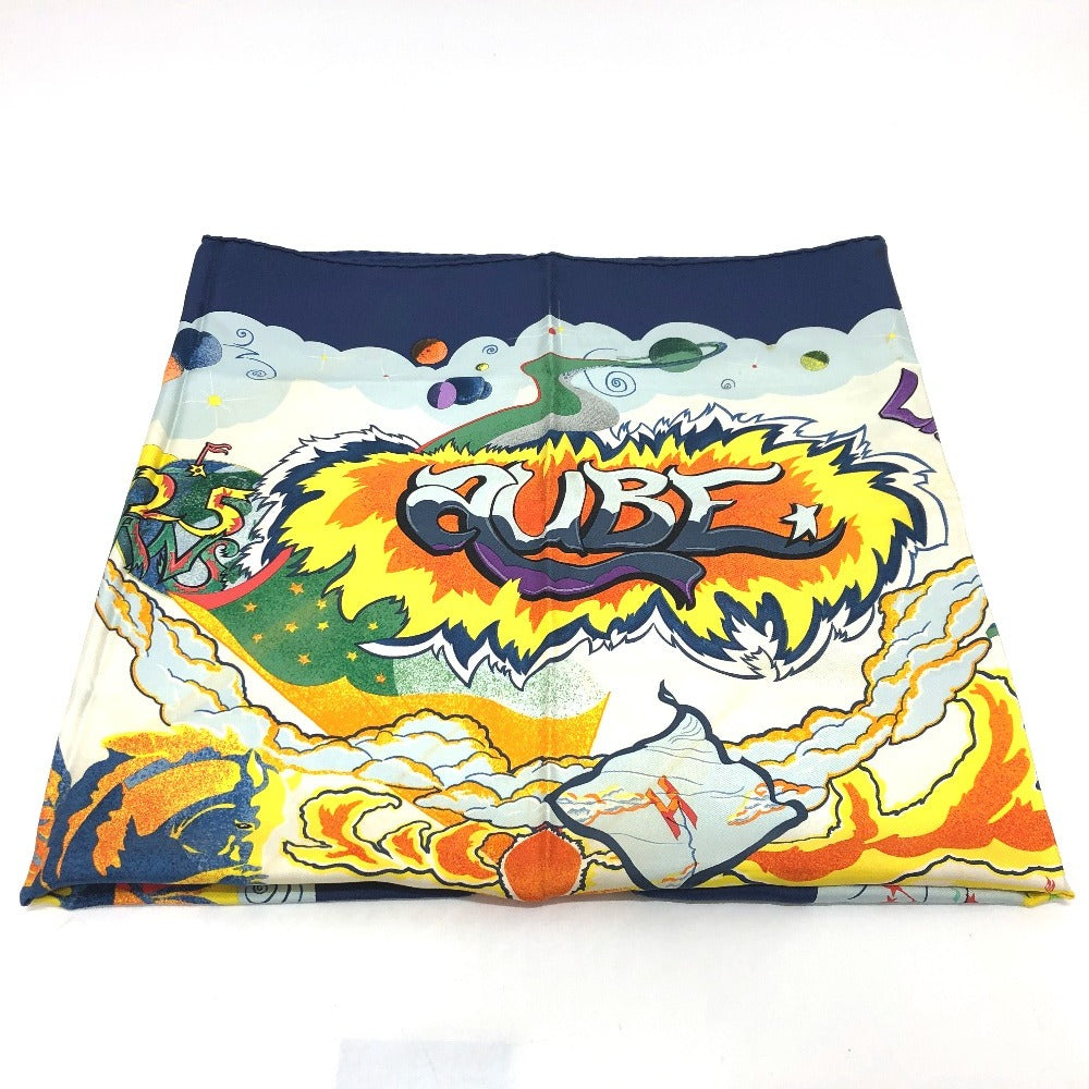 HERMES scarf silk multicolor THE ALFEE Carre90 Women d