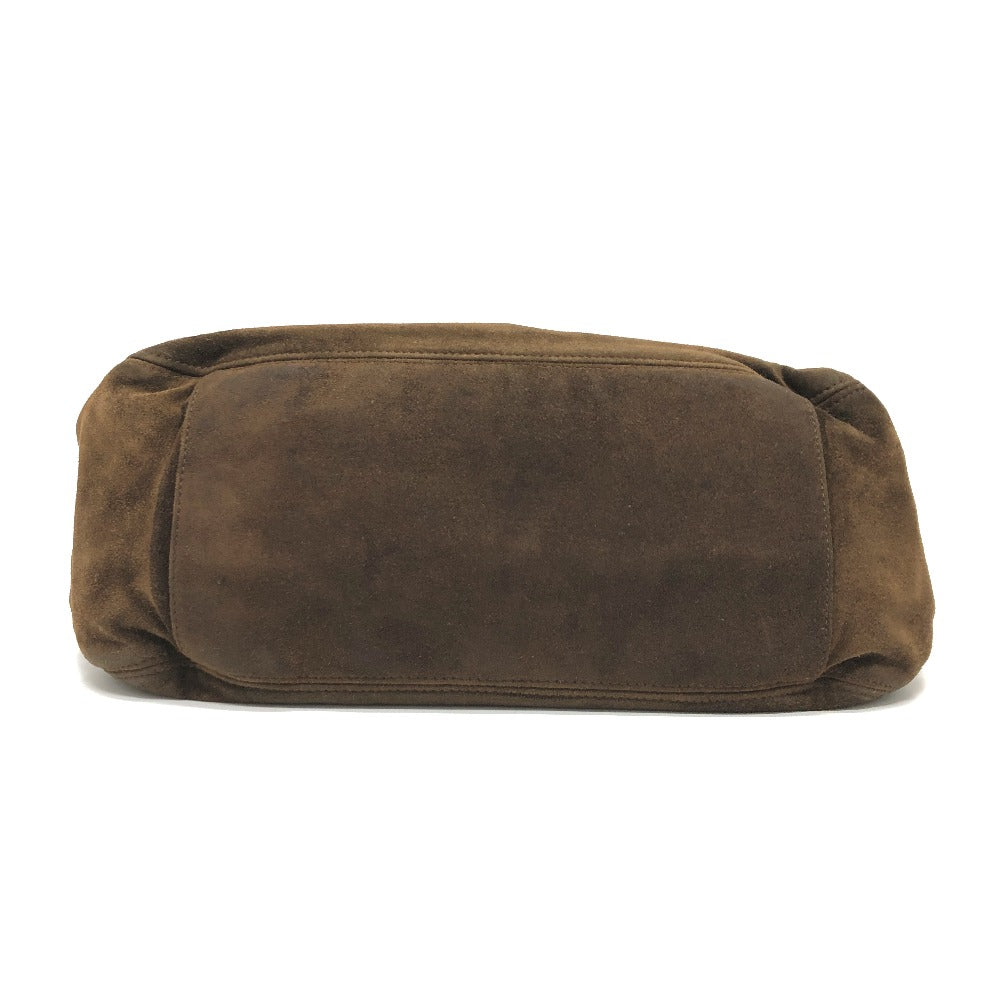 CHANEL Tote Bag suede Brown CC COCO Mark Women