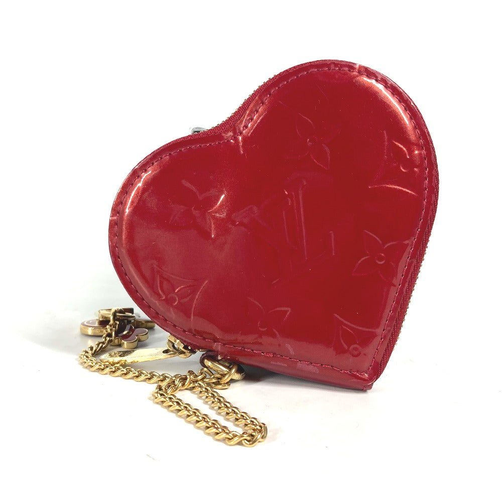 LOUIS VUITTON Coin case M93562 Monogram Vernis Canvas Red Monogram Vernis Porto Mon Coeur Women d