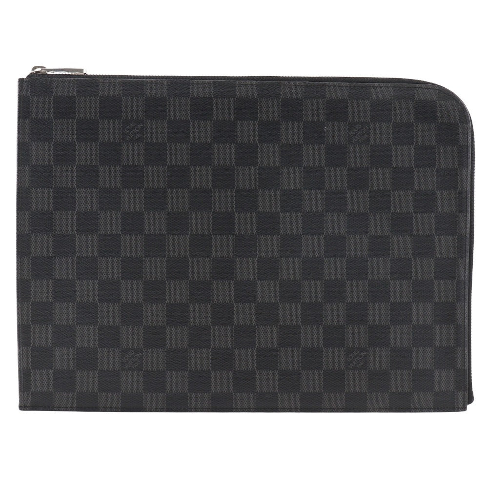 LOUIS VUITTON Clutch bag N41501 Damier Grafitto Canvas black Pochette Jules GM mens d