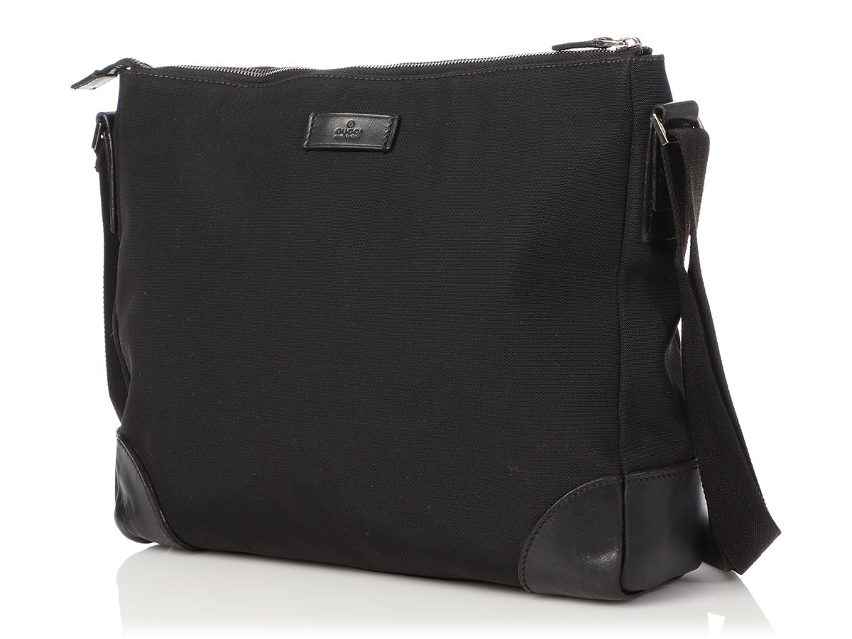 Gucci Black Canvas Crossbody Bag
