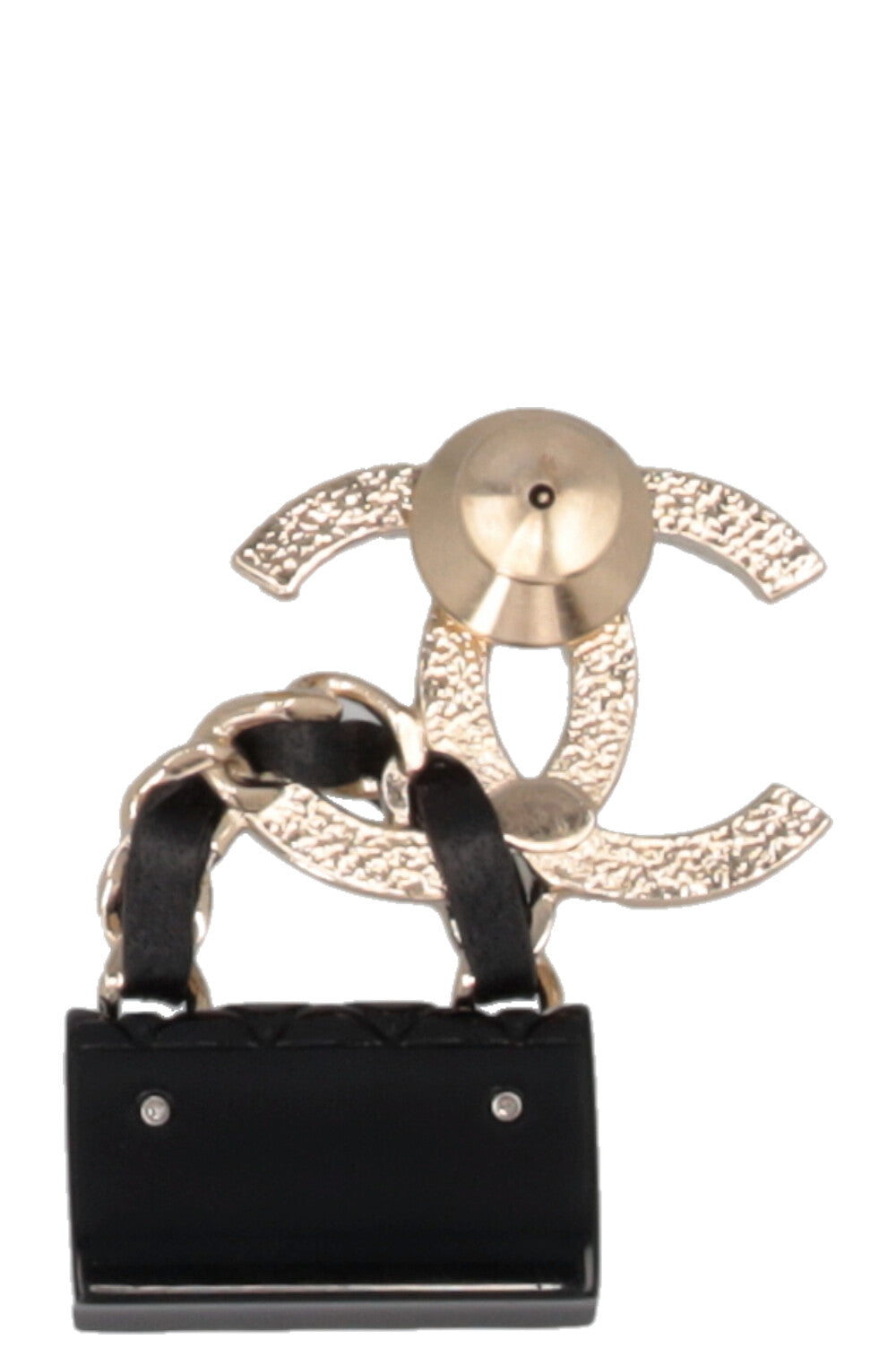 Chanel 2023 Coco Mark Turn Lock CC Brooch