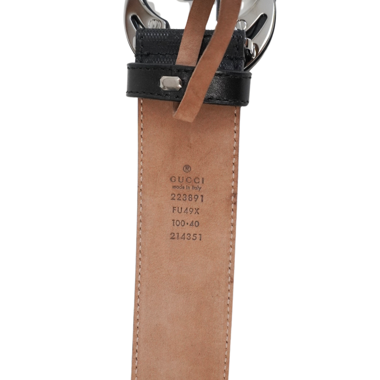 Gucci Monogram Belt - 40