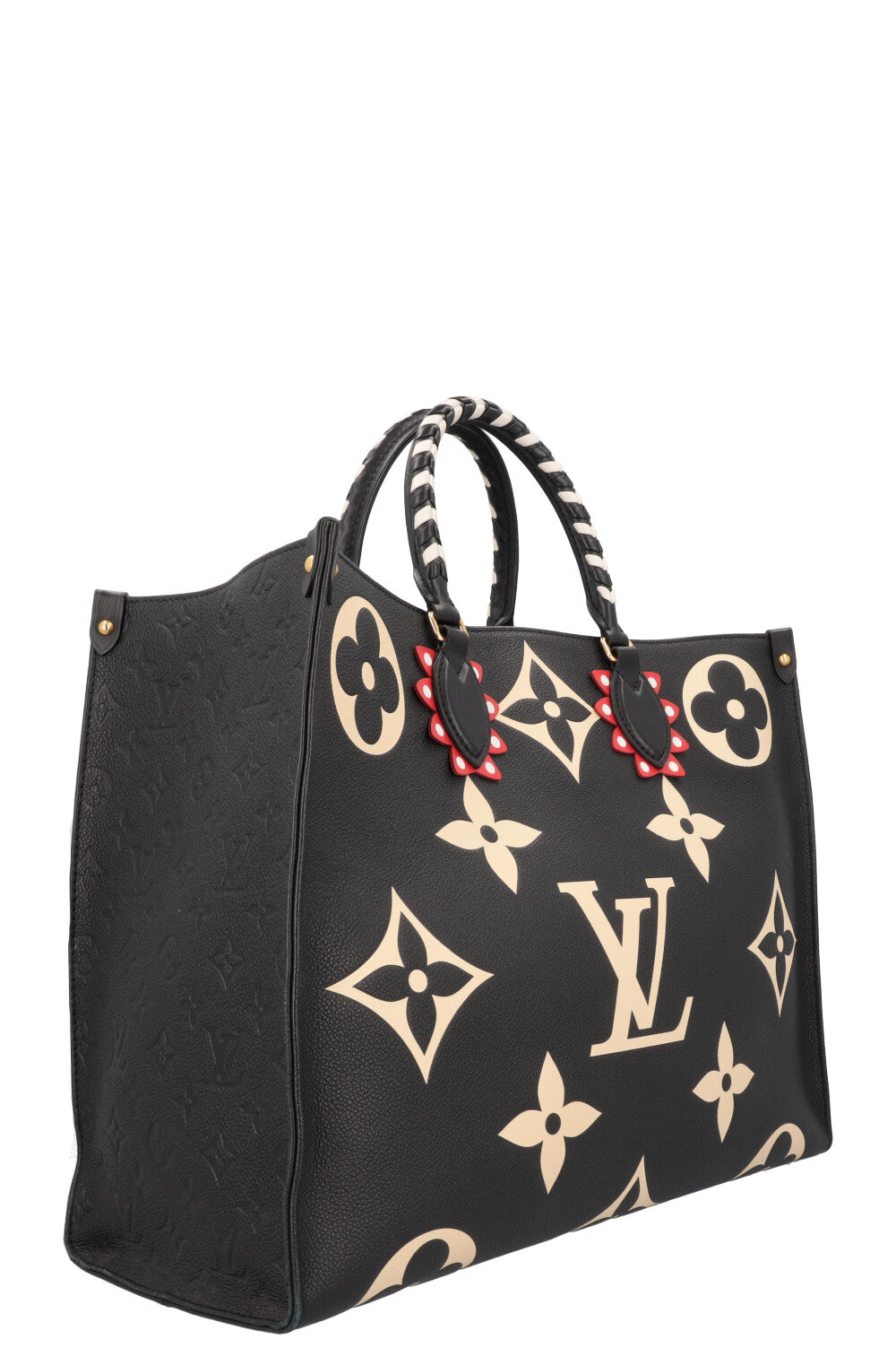 LOUIS VUITTON OnTheGo GM Tote Bag MNG Black Ivory