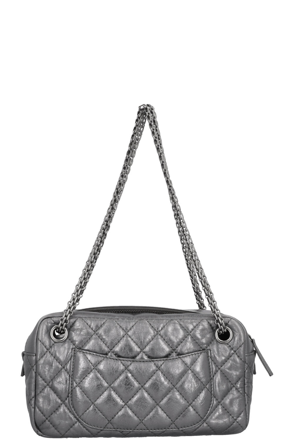 CHANEL Reissue 2.55 Camera Bag Metallic Silver