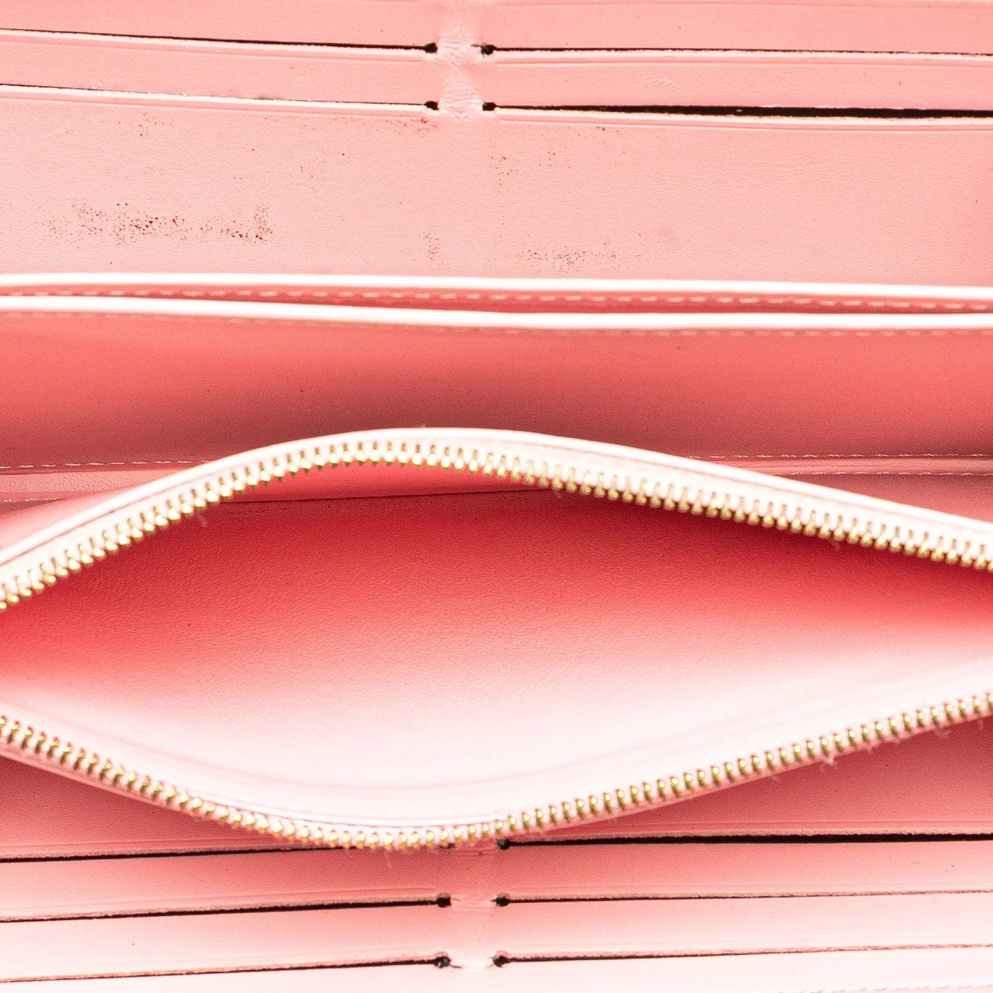 Pink Louis Vuitton Monogram Vernis Valentines Day Zippy Long Wallet