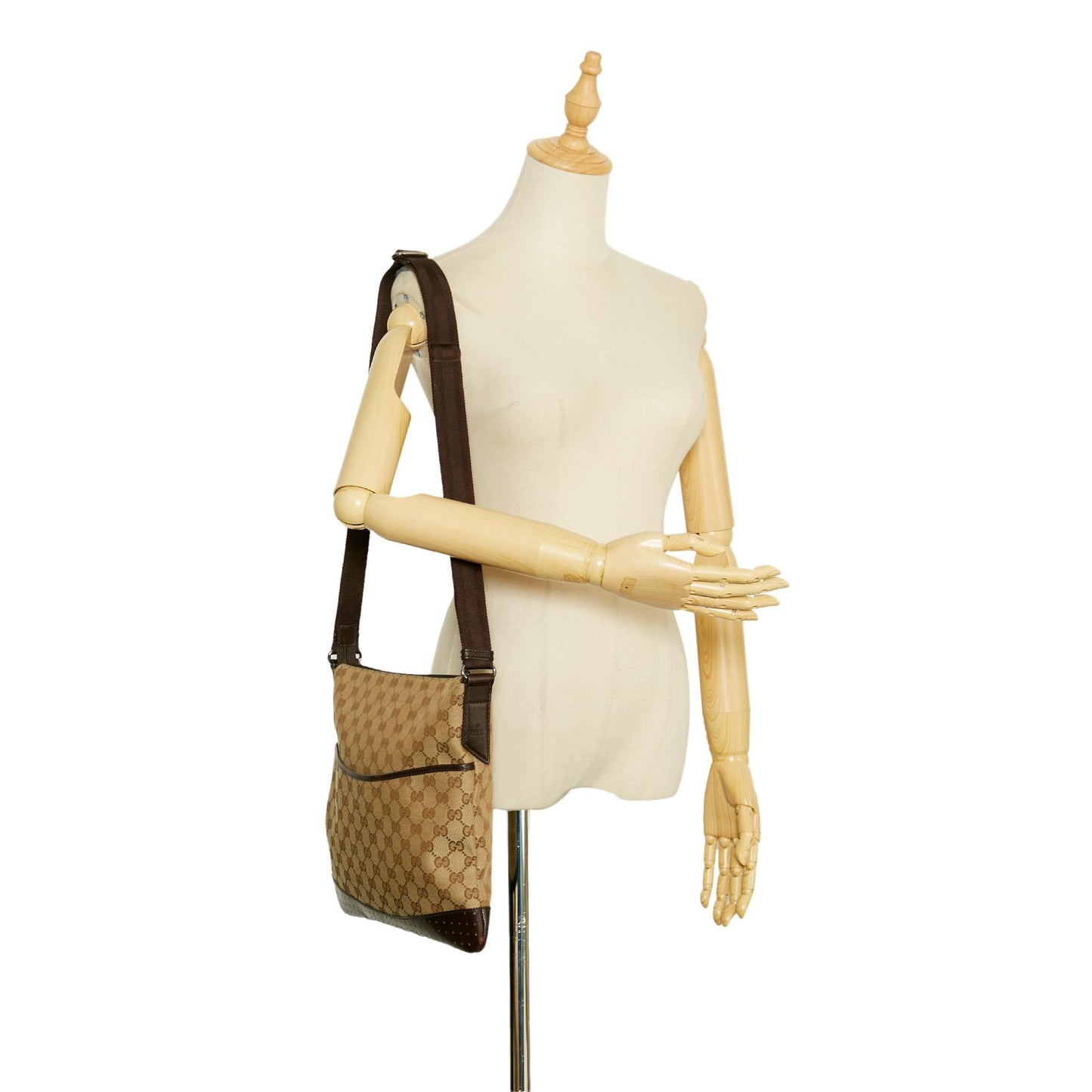 Gucci GG Canvas Crossbody (SHG-37107)