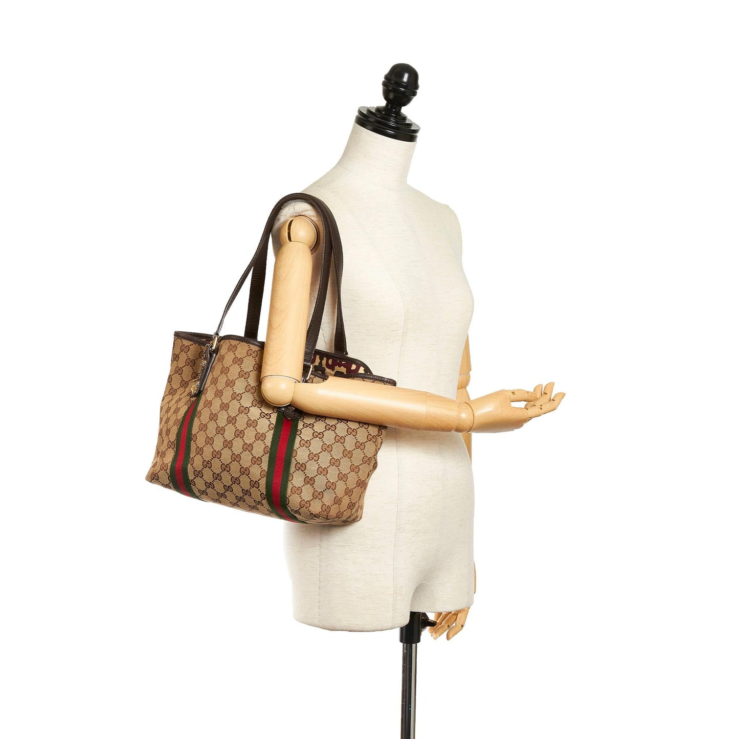 Gucci GG Canvas Jolicoeur Tote Bag (SHG-33679)