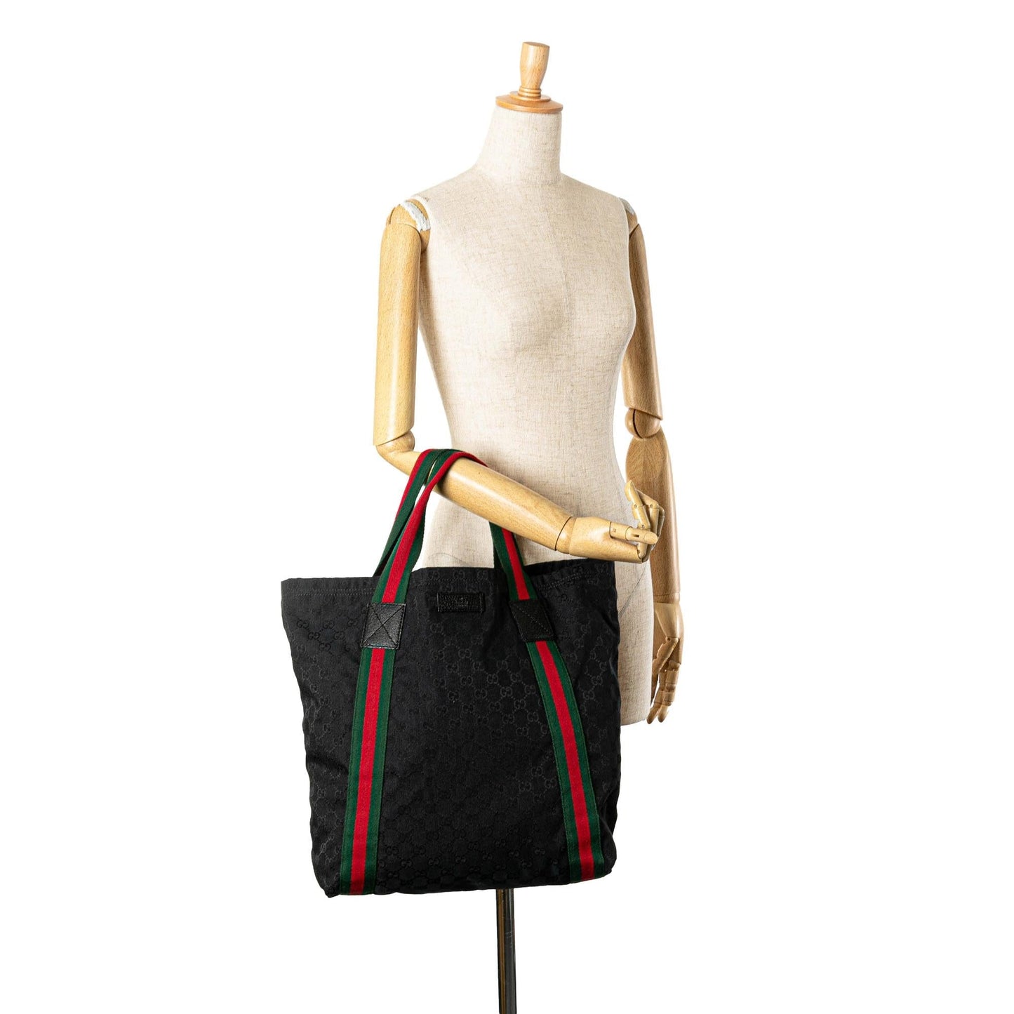 Gucci GG Canvas Web Tote (SHG-FT3n4A)