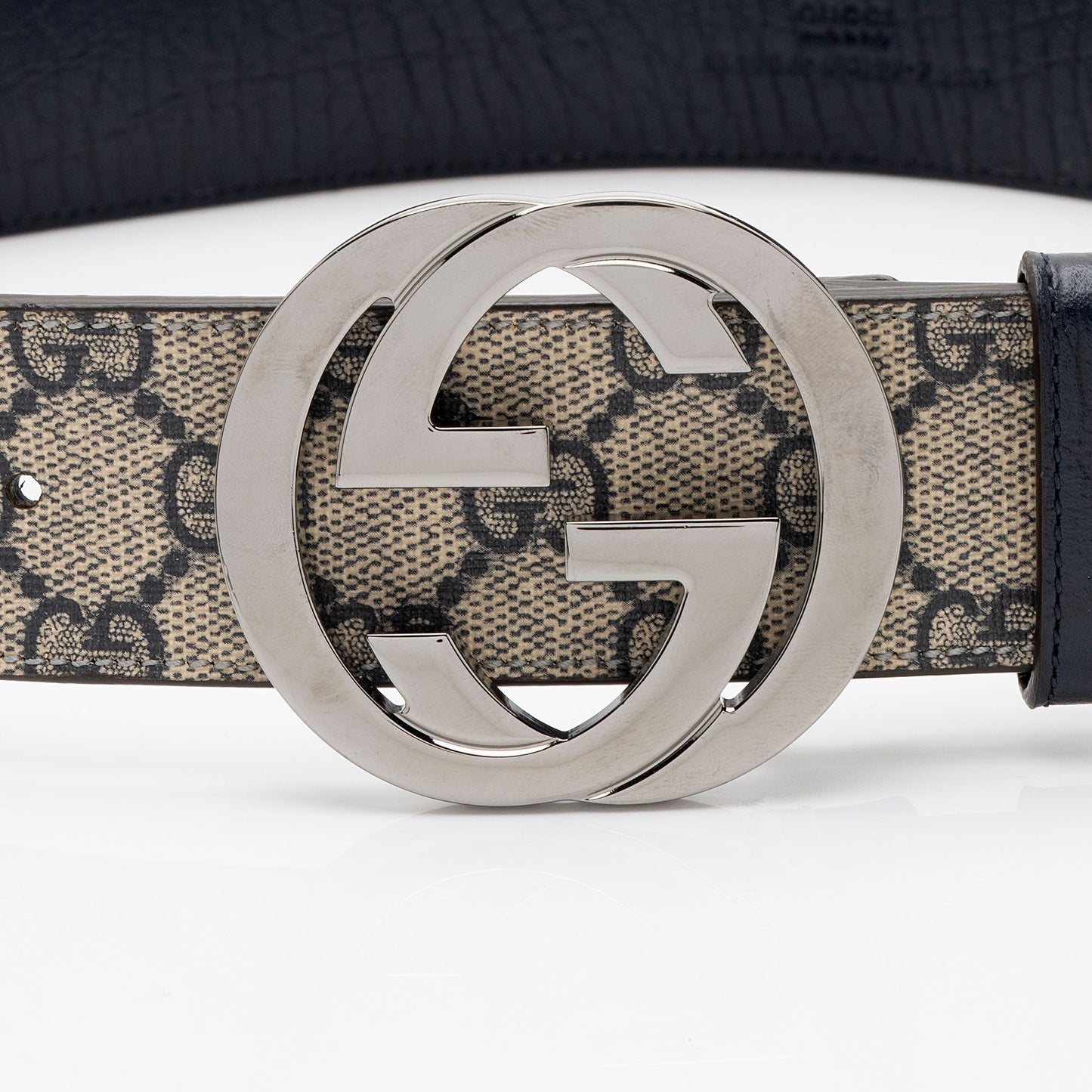 Gucci GG Supreme Interlocking G Belt - Size 30 / 75 - FINAL SALE (SHF-6RxdGy)