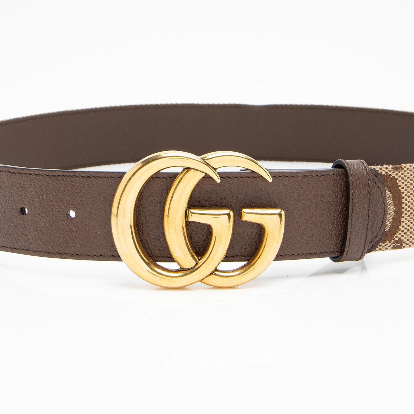 Gucci Jumbo GG Canvas GG Marmont Belt - Size 36 / 90