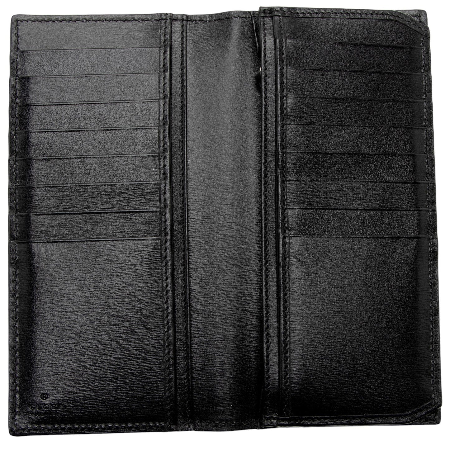 Gucci Leather GG Marmont Bi-Fold Long Wallet (SHF-JufLVc)