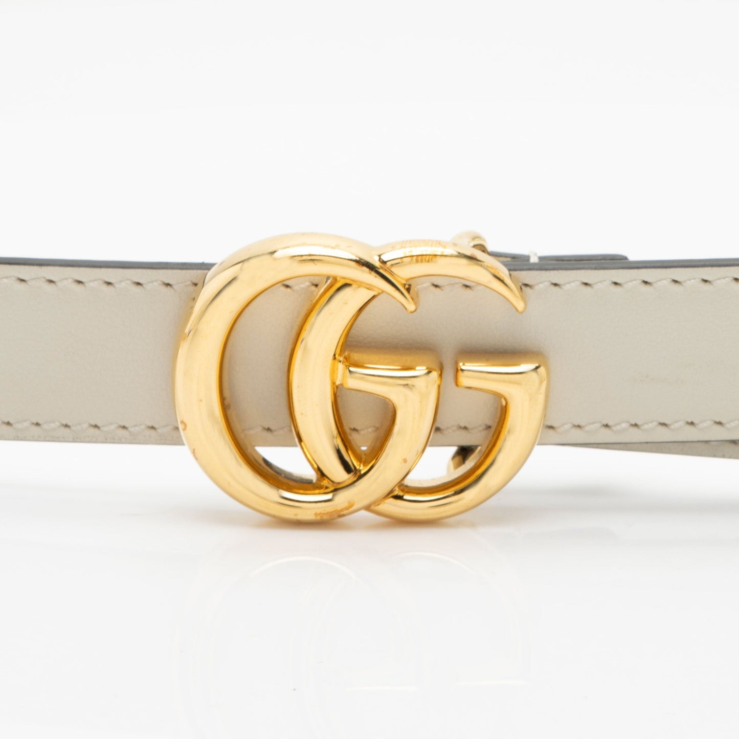 Gucci Leather GG Marmont Slim Belt - Size 38 / 95 (SHF-fUEivE)
