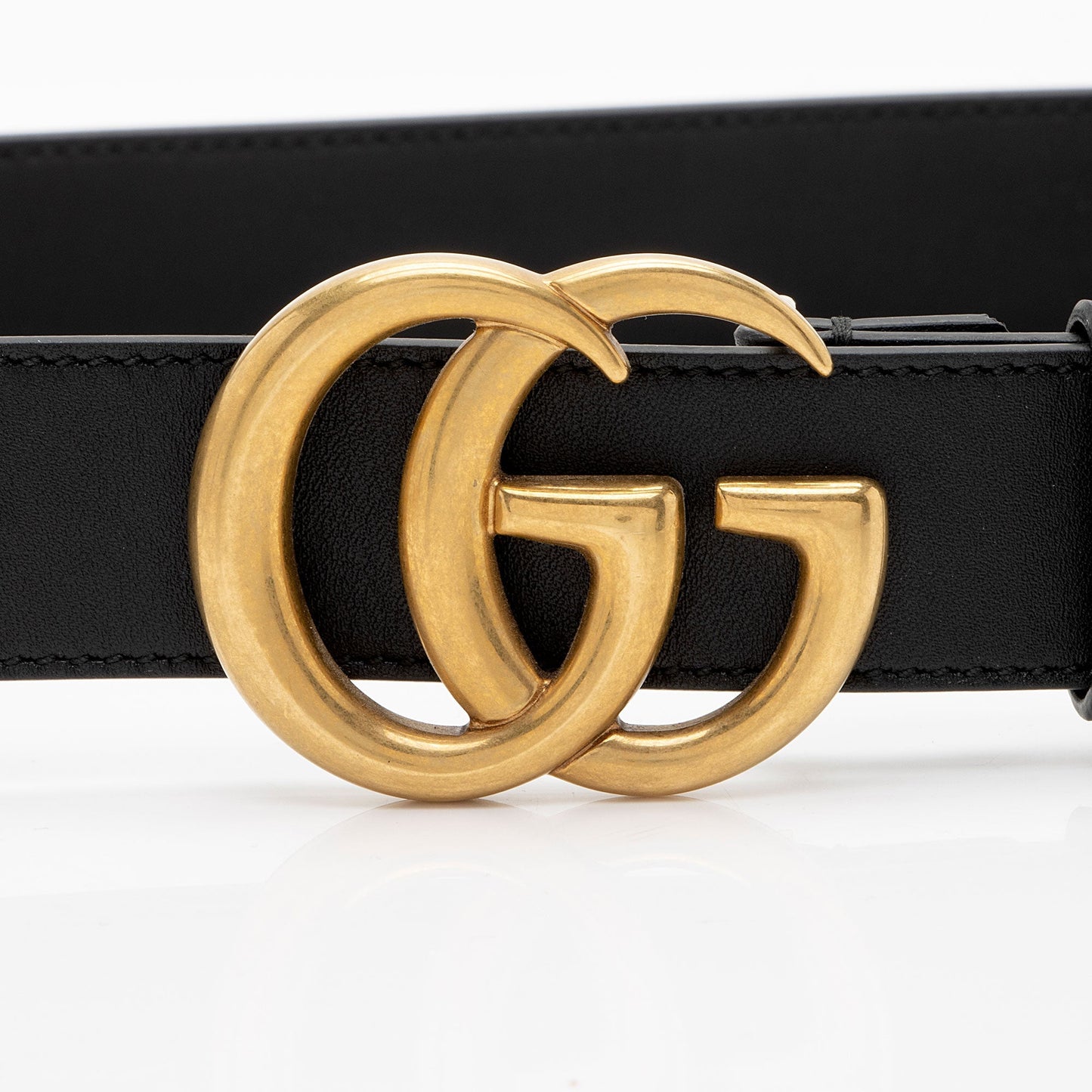 Gucci Leather GG Marmont Slim Belt - Size 38 / 95 (SHF-9povBG)