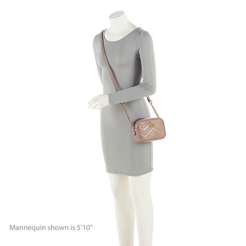 Gucci Matelasse Leather GG Marmont Mini Bag (SHF-22838)
