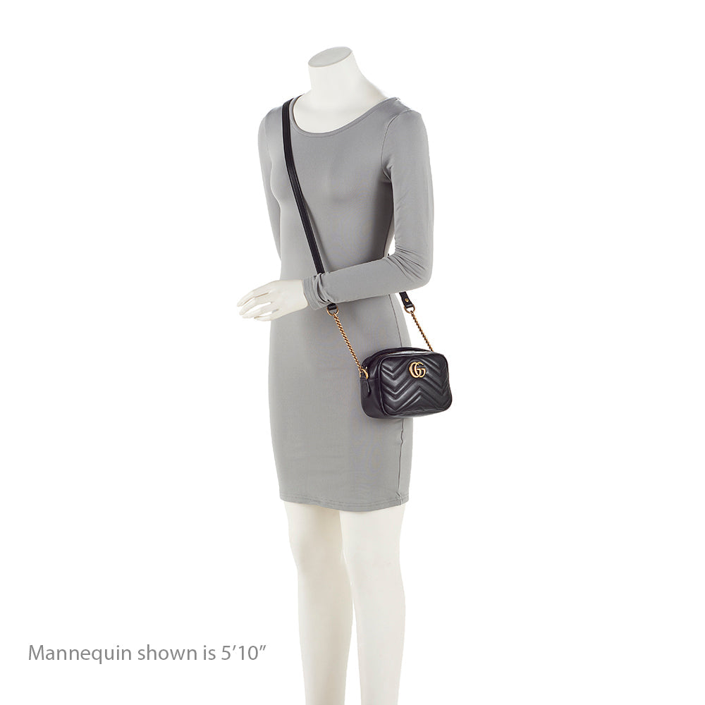 Gucci Matelasse Leather GG Marmont Mini Bag (SHF-MVP7lQ)