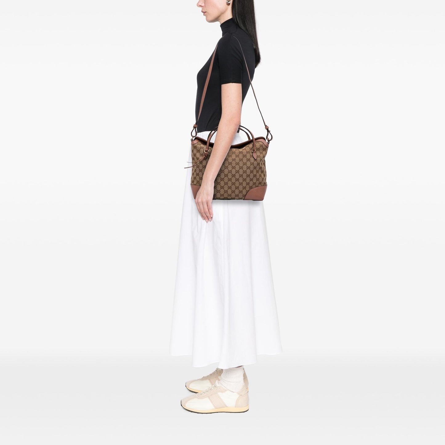 Gucci Medium GG Canvas Bree Satchel