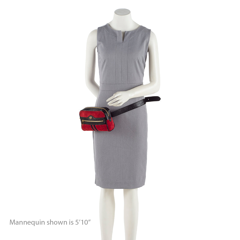 Gucci Suede Ophidia Small Belt Bag - Size 38 / 95 - FINAL SALE (SHF-16533)