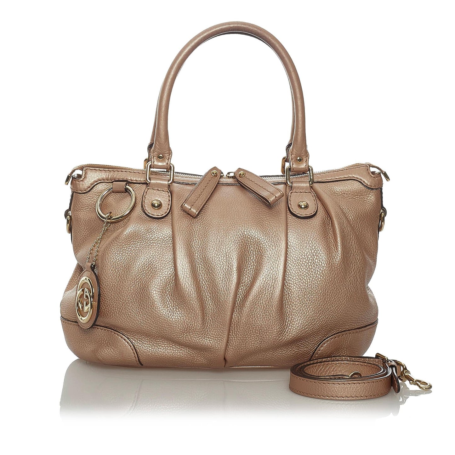 Gucci Sukey Leather Satchel (SHG-37221)