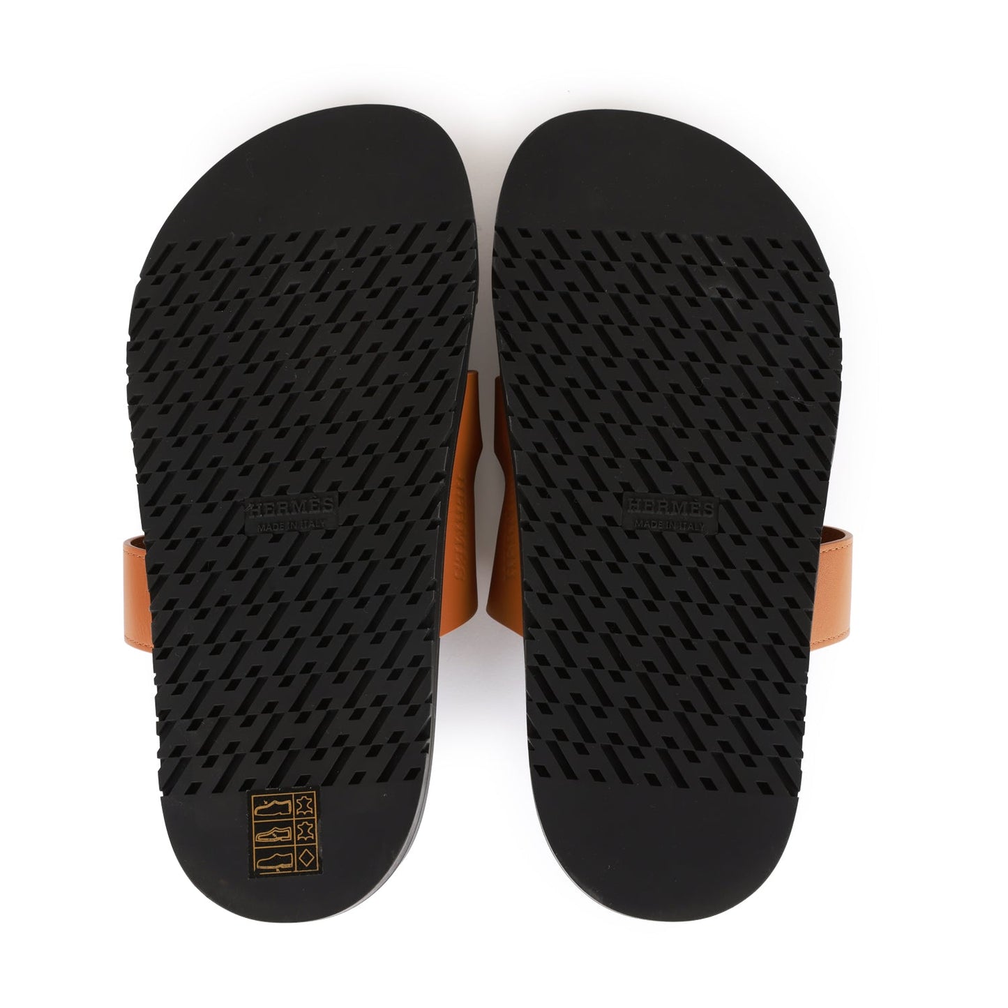 Hermes Chypre Sandals Gold Calfskin 37