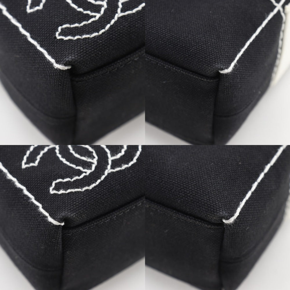 Chanel Choco Bar Canvas Shoulder Bag