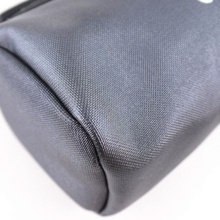 CHANEL Pouch Nylon gray logo Women