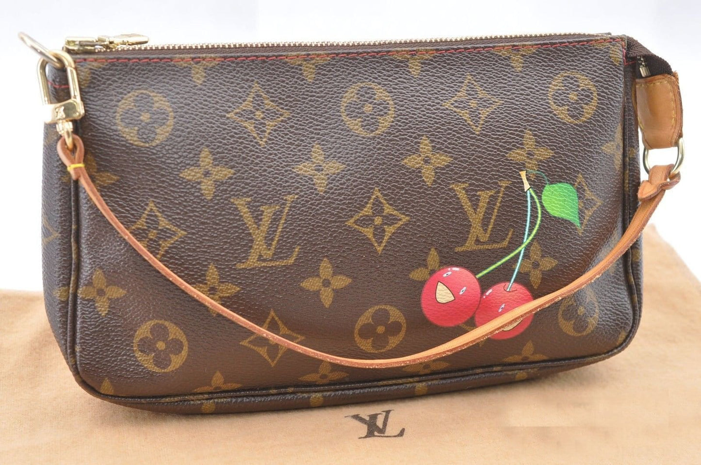 Louis Vuitton Monogram Cherry Pochette Pouch