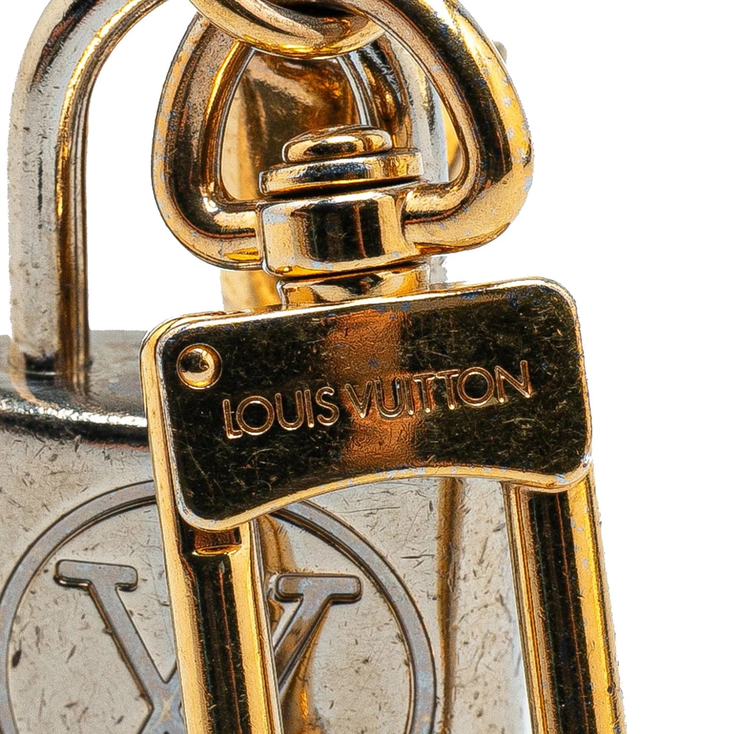 Gold Louis Vuitton Kaleido V Bag Charm and Key Holder