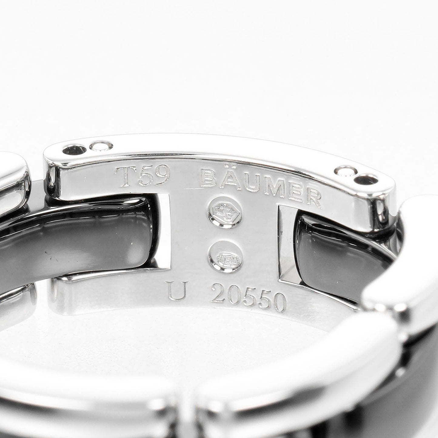 Chanel Ultra Au750 White Gold Ceramic Ring