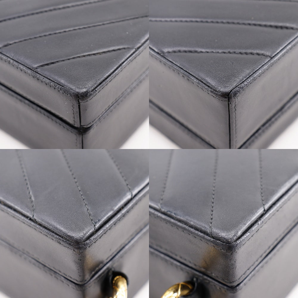 Chanel Chevron Coco Mark Lambskin Shoulder Bag