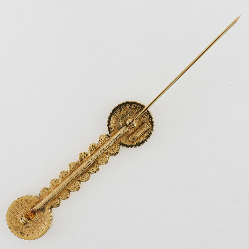CHANEL Brooch Plated Gold gold Women d