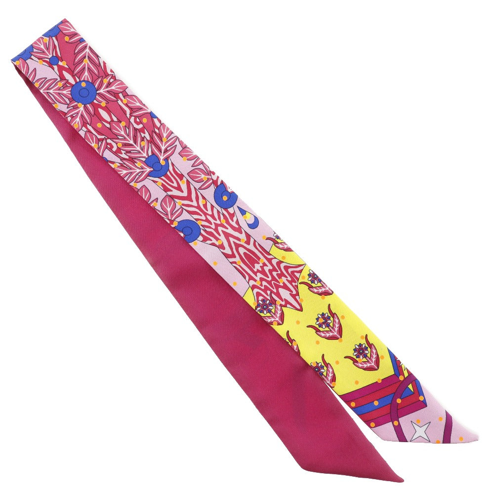 HERMES scarf silk pink Prymti Twilly Women d