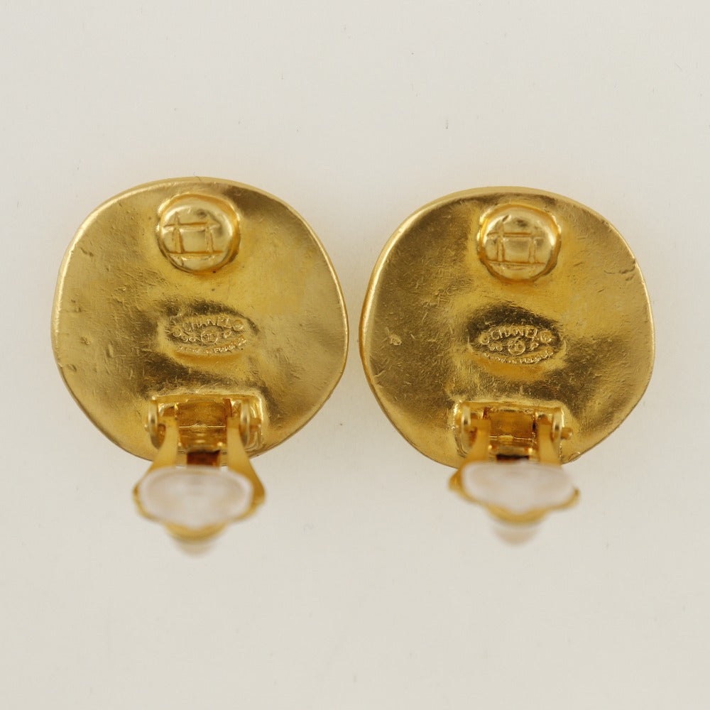 CHANEL Earring Plated Gold gold COCO Mark Women