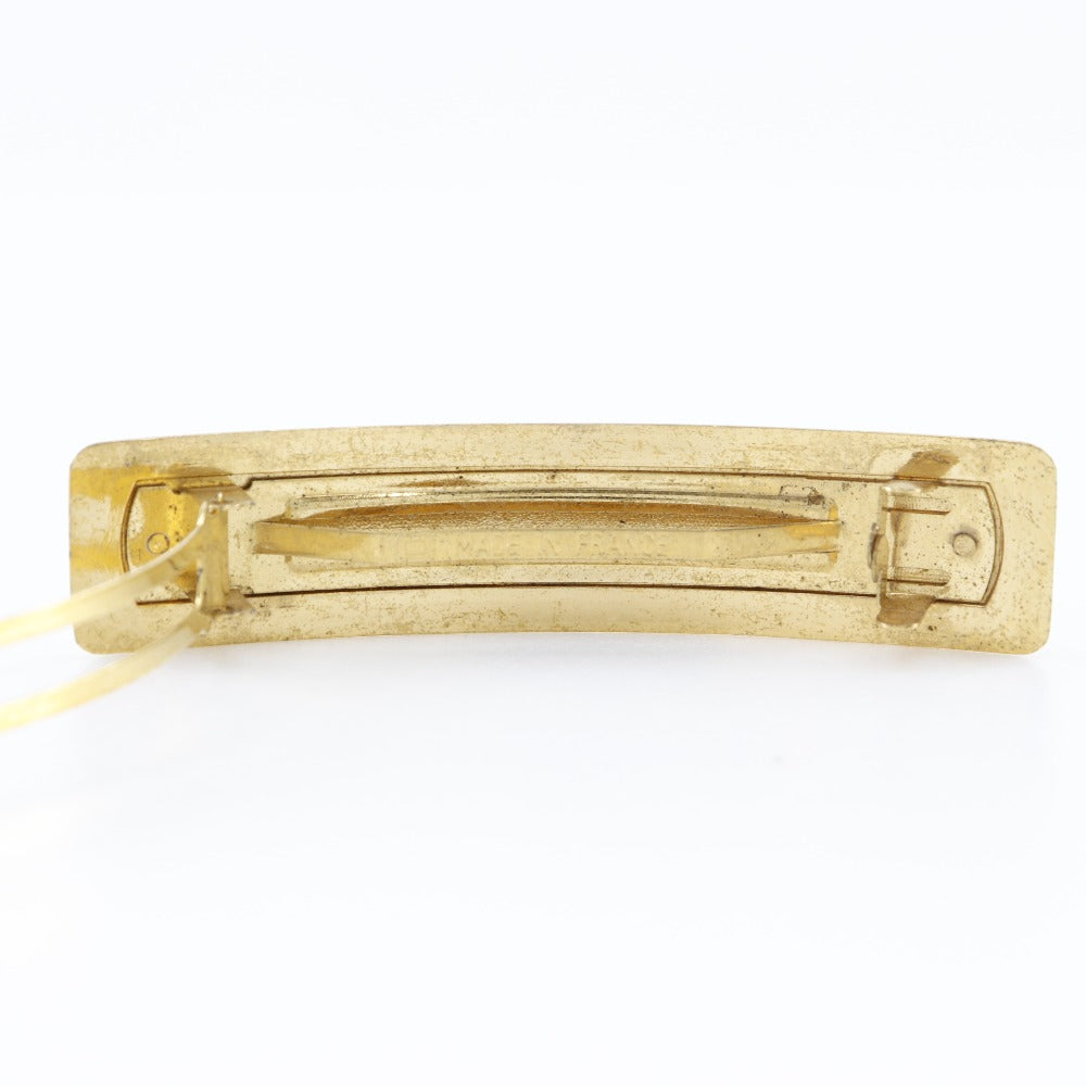CHANEL Valletta Plated Gold gold logo Women